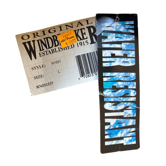 Vintage NOS Original Windbreaker Snowsuit Snowmobile Suit Size L Black - Picture 7 of 9